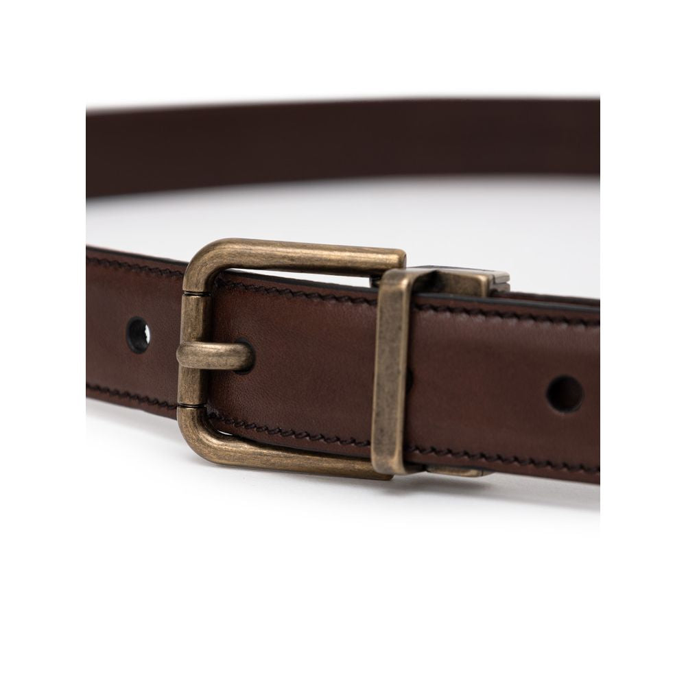 Brown Calfskin Regular Belt