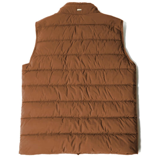 Brown Nylon Men Vest