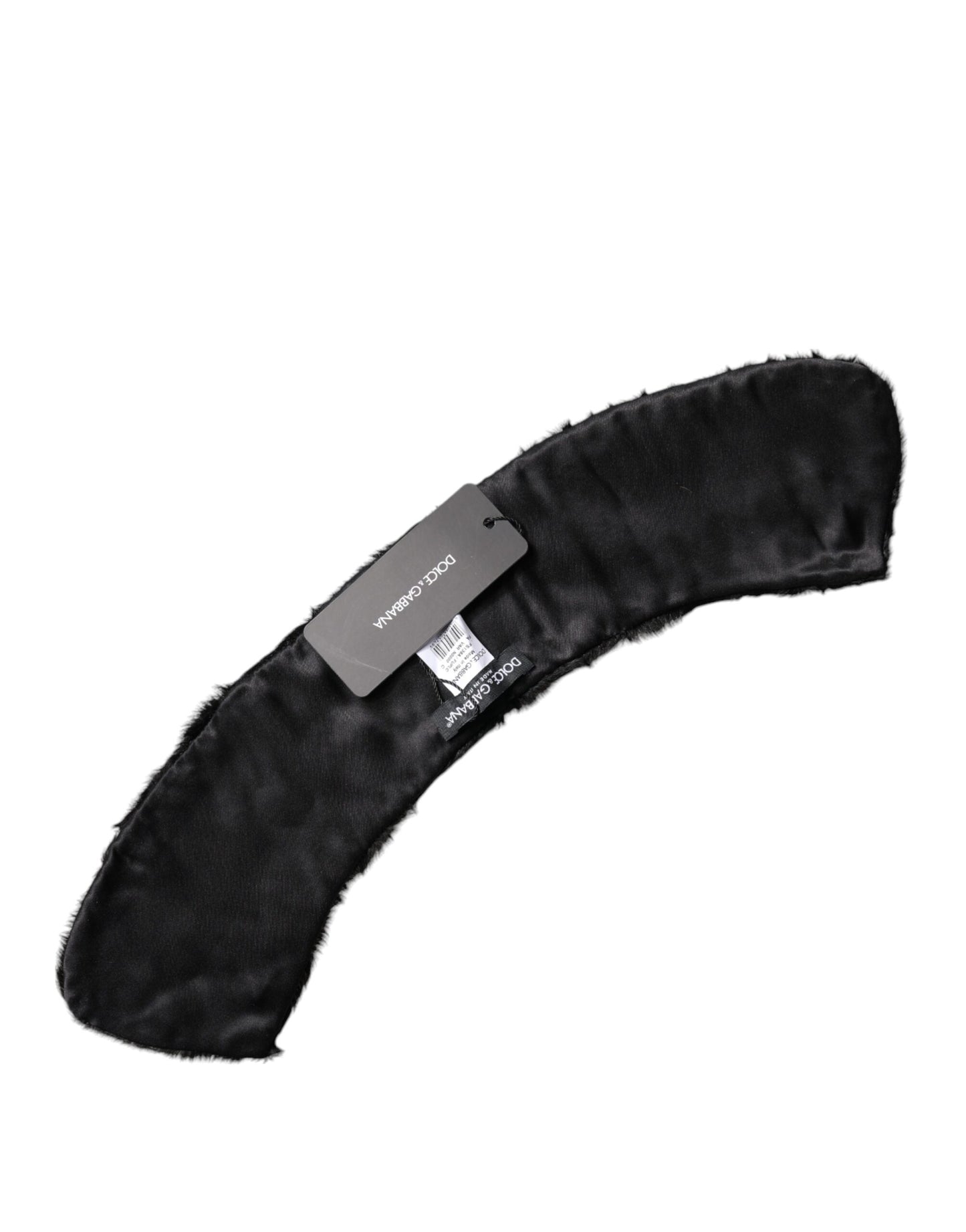 Black Lamb Fur Collar Women Neck Wrap Scarf