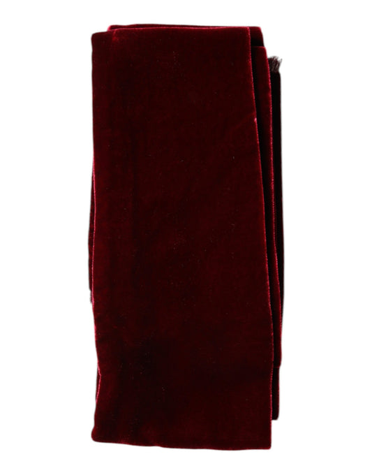 Bordeaux Cotton Silk Fringe Shawl Wrap Scarf