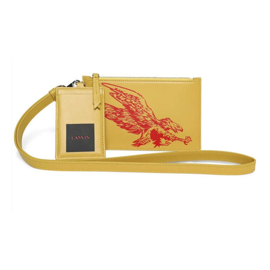 "Sunshine Yellow Leather Men Wallet"