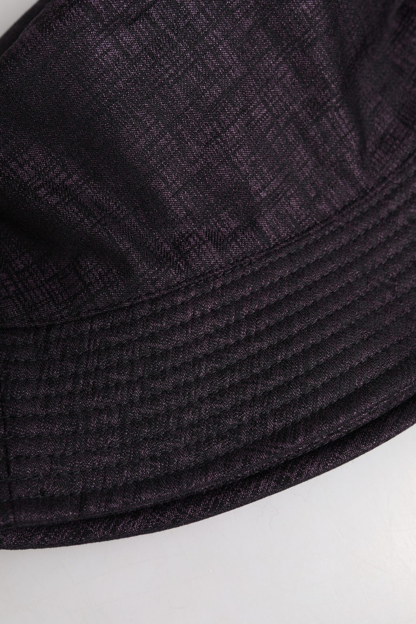 Black Wide Brim Nylon Bucket Hat