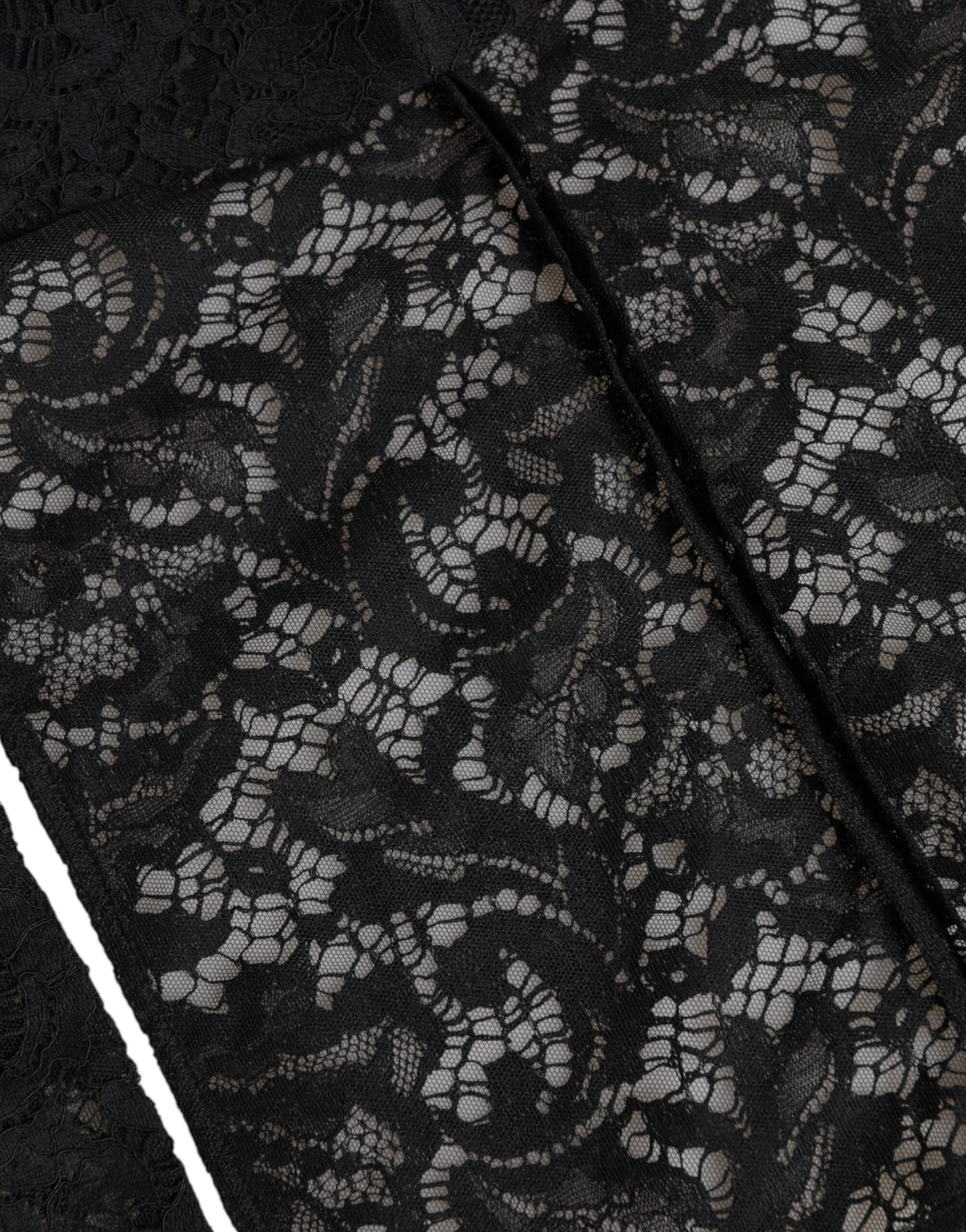 Black Floral Lace Whole Head Wrap Hat