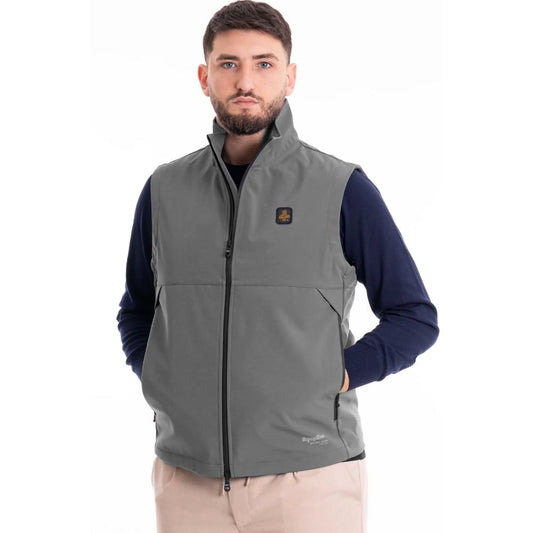 Gray Polyester Men's Vest