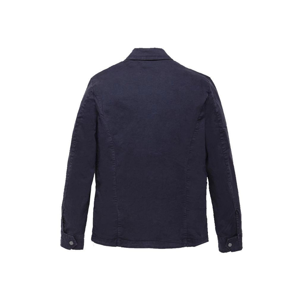 Blue Cotton Men's Jacket