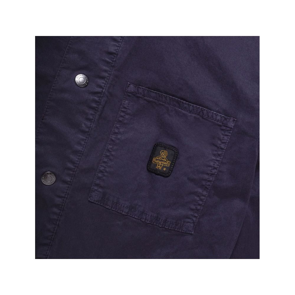Blue Cotton Men's Jacket