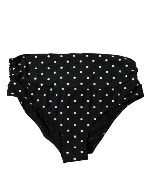 Black Polka Dot Swimsuit Bikini Bottom Swimwear