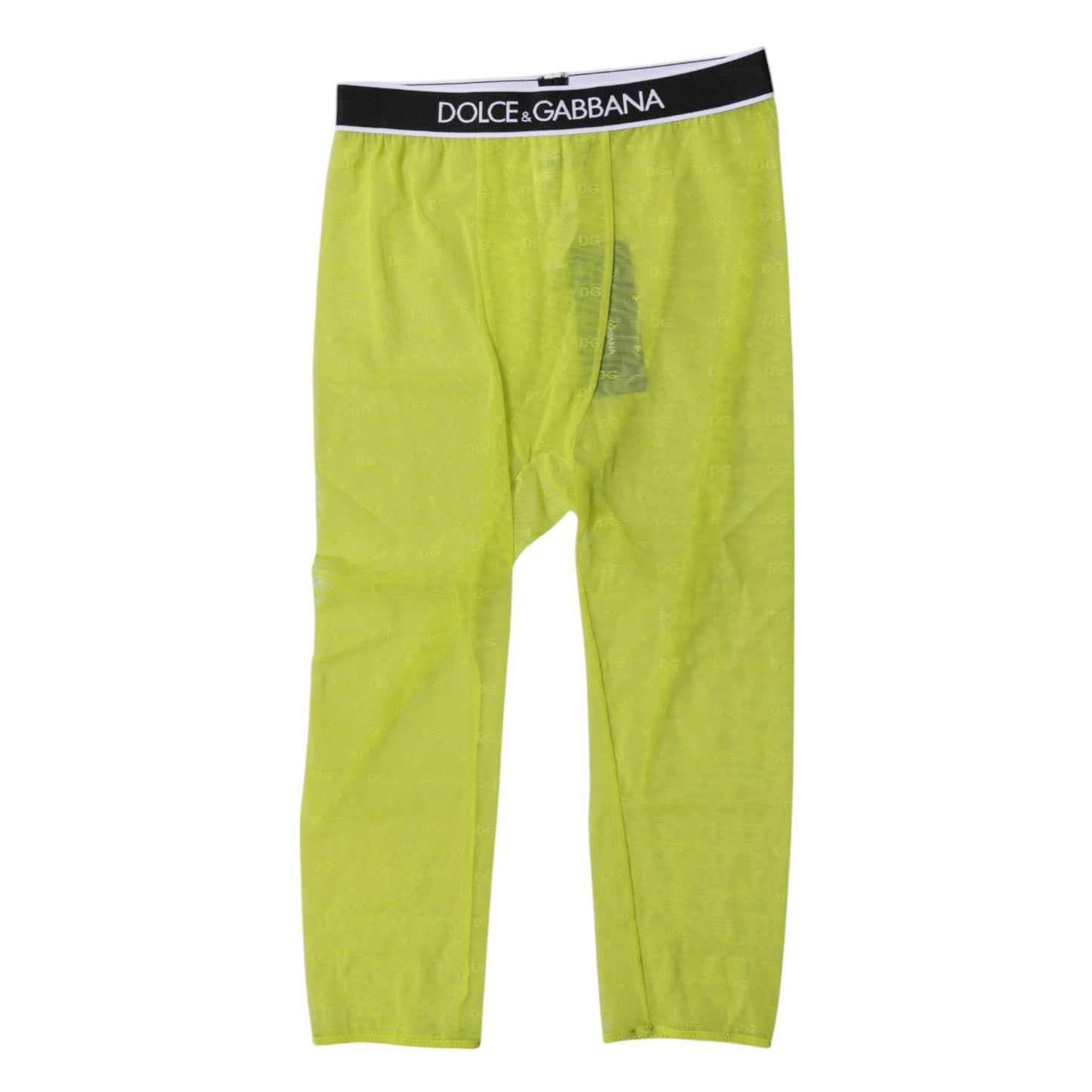 Green DG Logo Nylon Cropped Tights Underwear