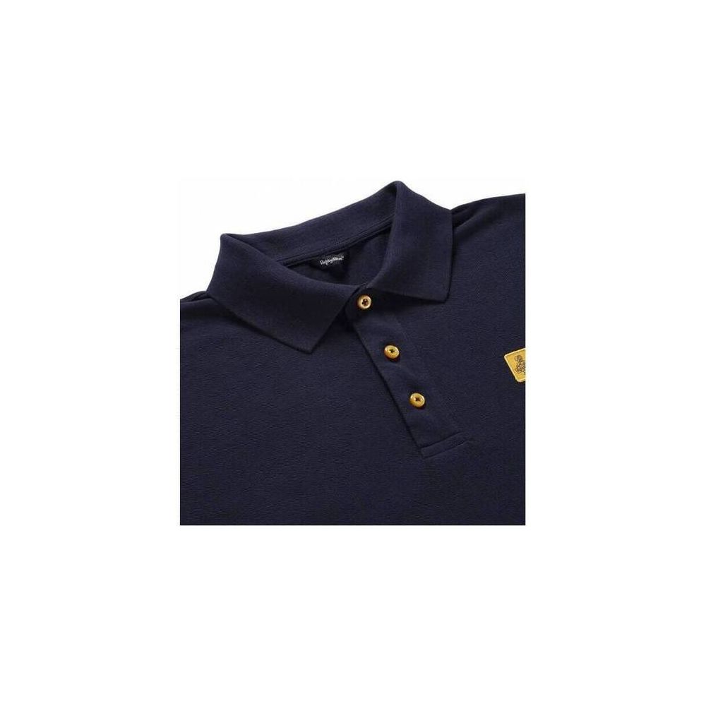 Blue Cotton Polo Shirt