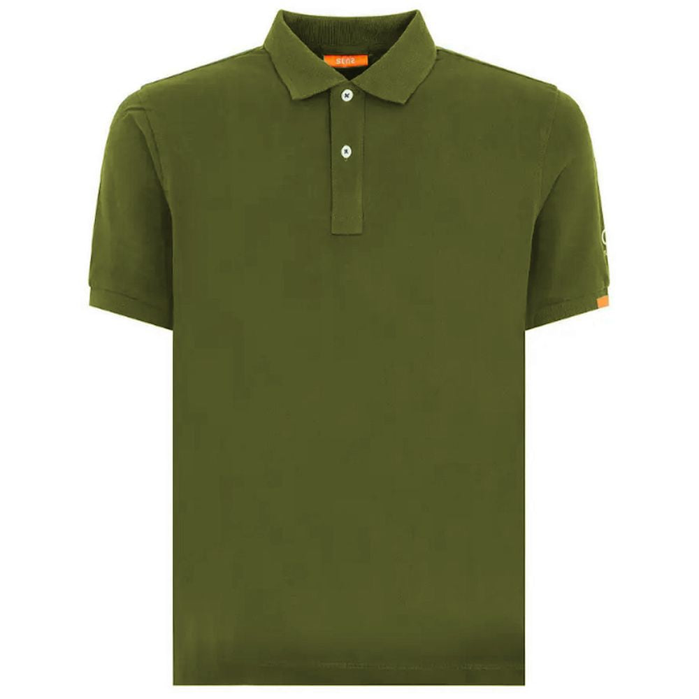 Green Cotton Polo Shirt