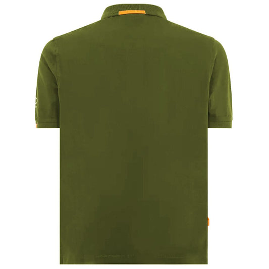 Green Cotton Polo Shirt
