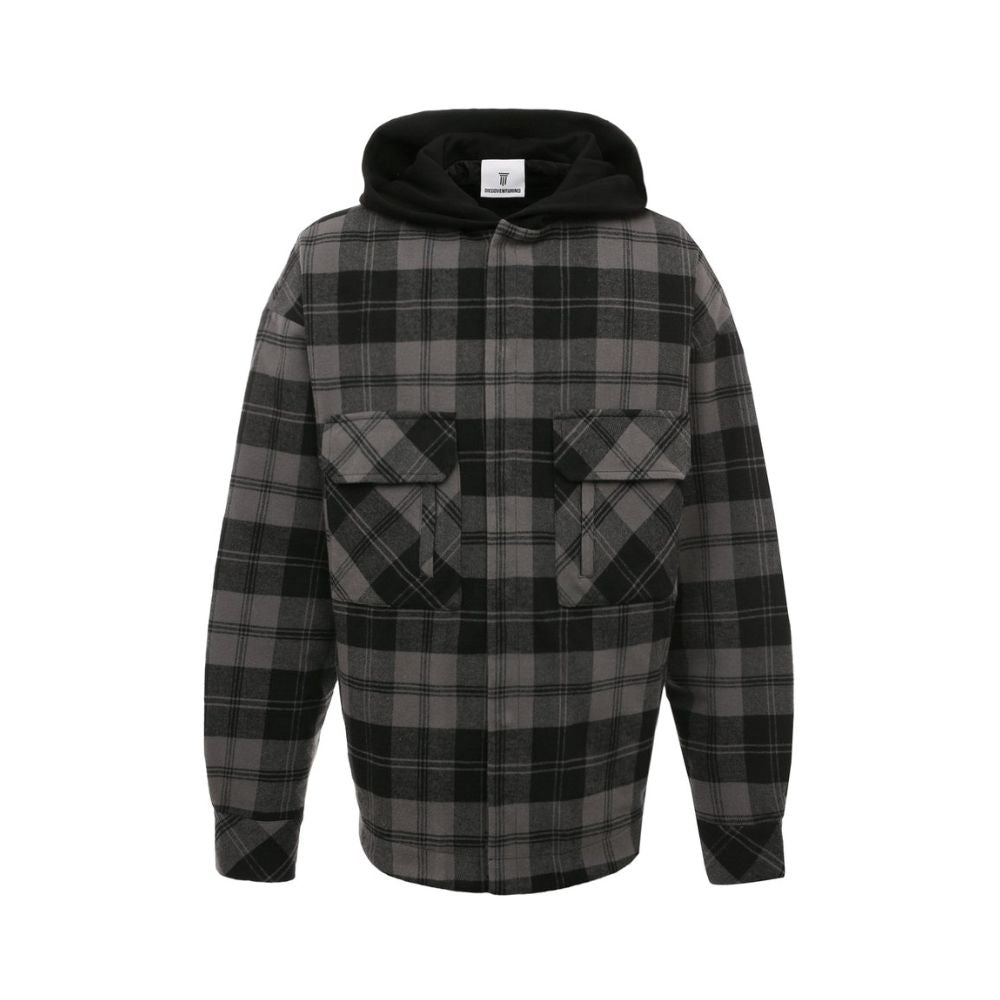 Gray Cotton Men's Jacket