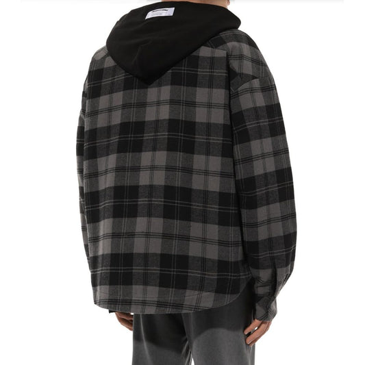 Gray Cotton Men's Jacket