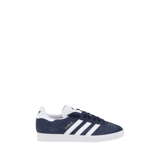 Blue Nubuc Leather Low Top Sneakers