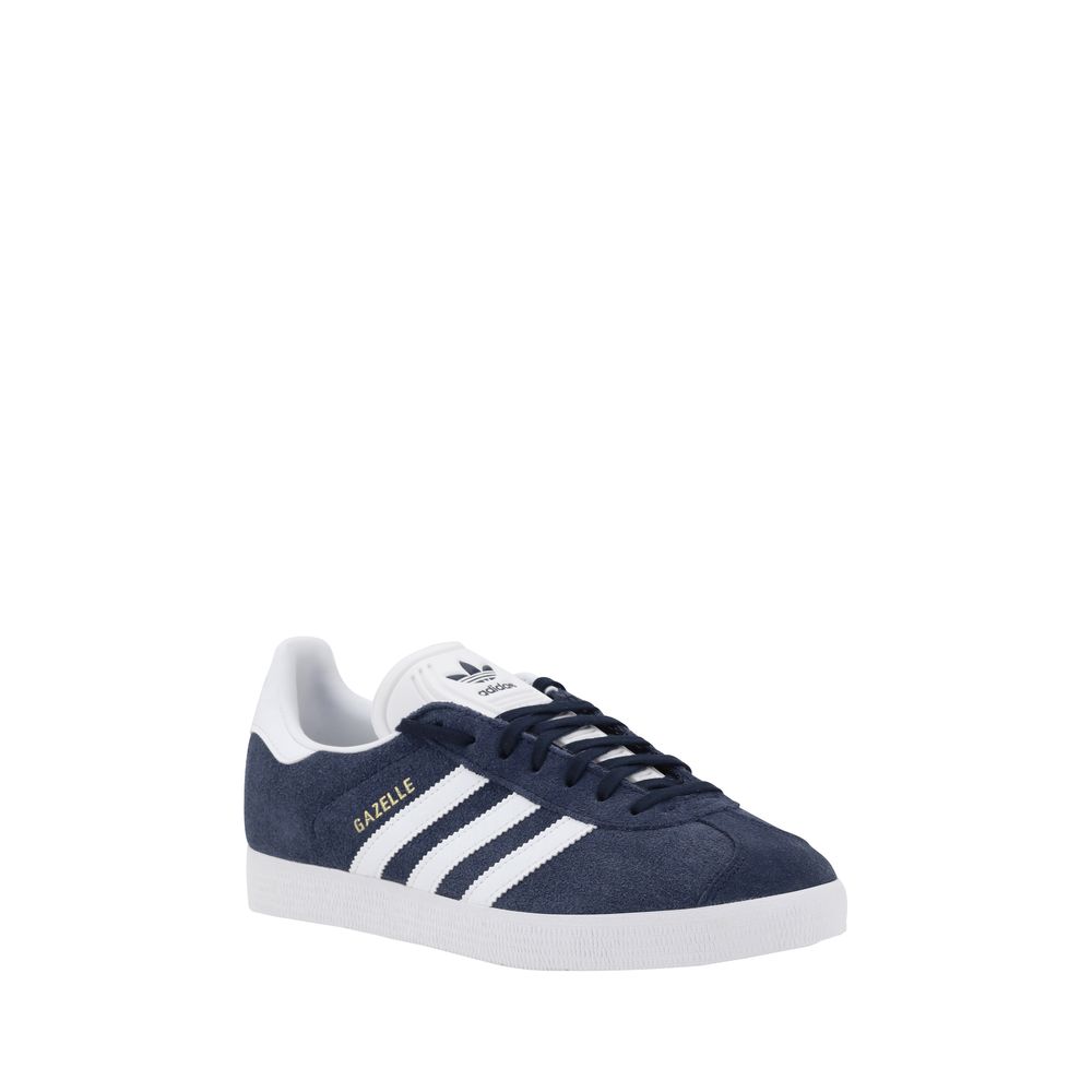 Blue Nubuc Leather Low Top Sneakers