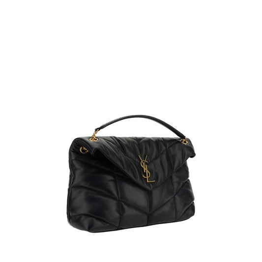 Black Lamb Leather Shoulder Bag