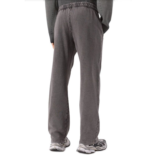 Gray Cotton Men Trouser