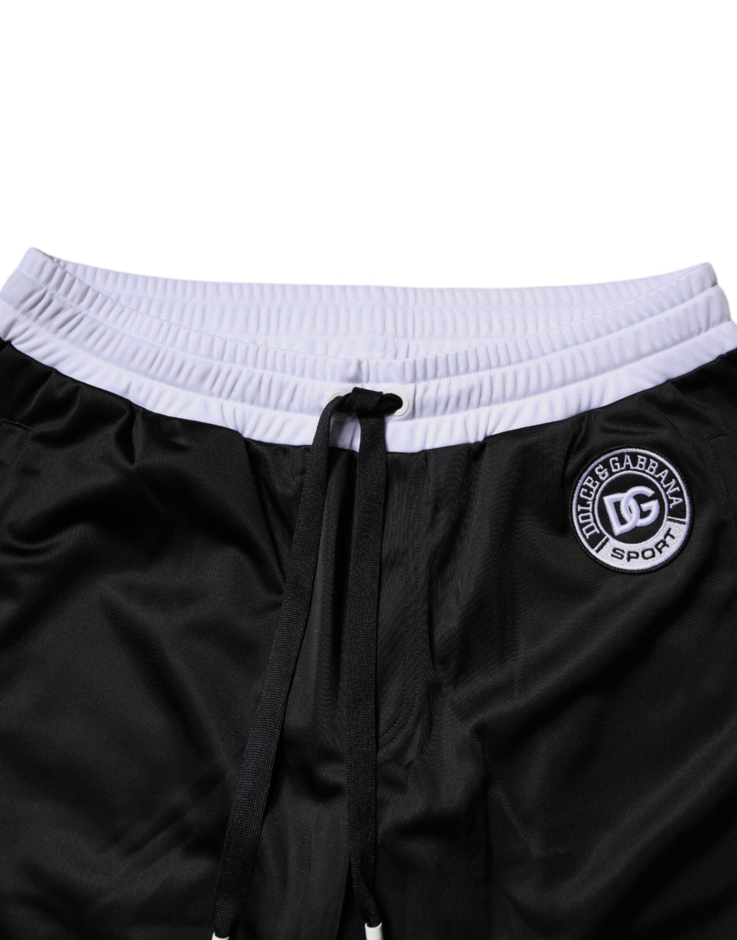 Black White Men Bermuda Sweatshorts Shorts
