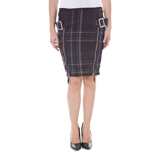 Blu Polyester Women Skirt