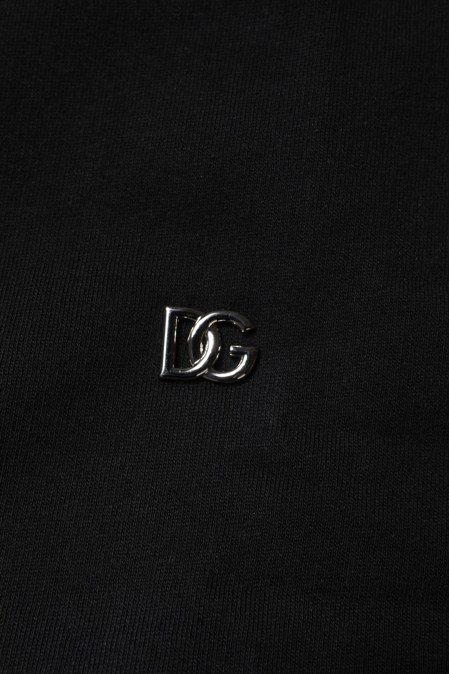 Black Cotton Crew Neck Sweatshirt Sweater