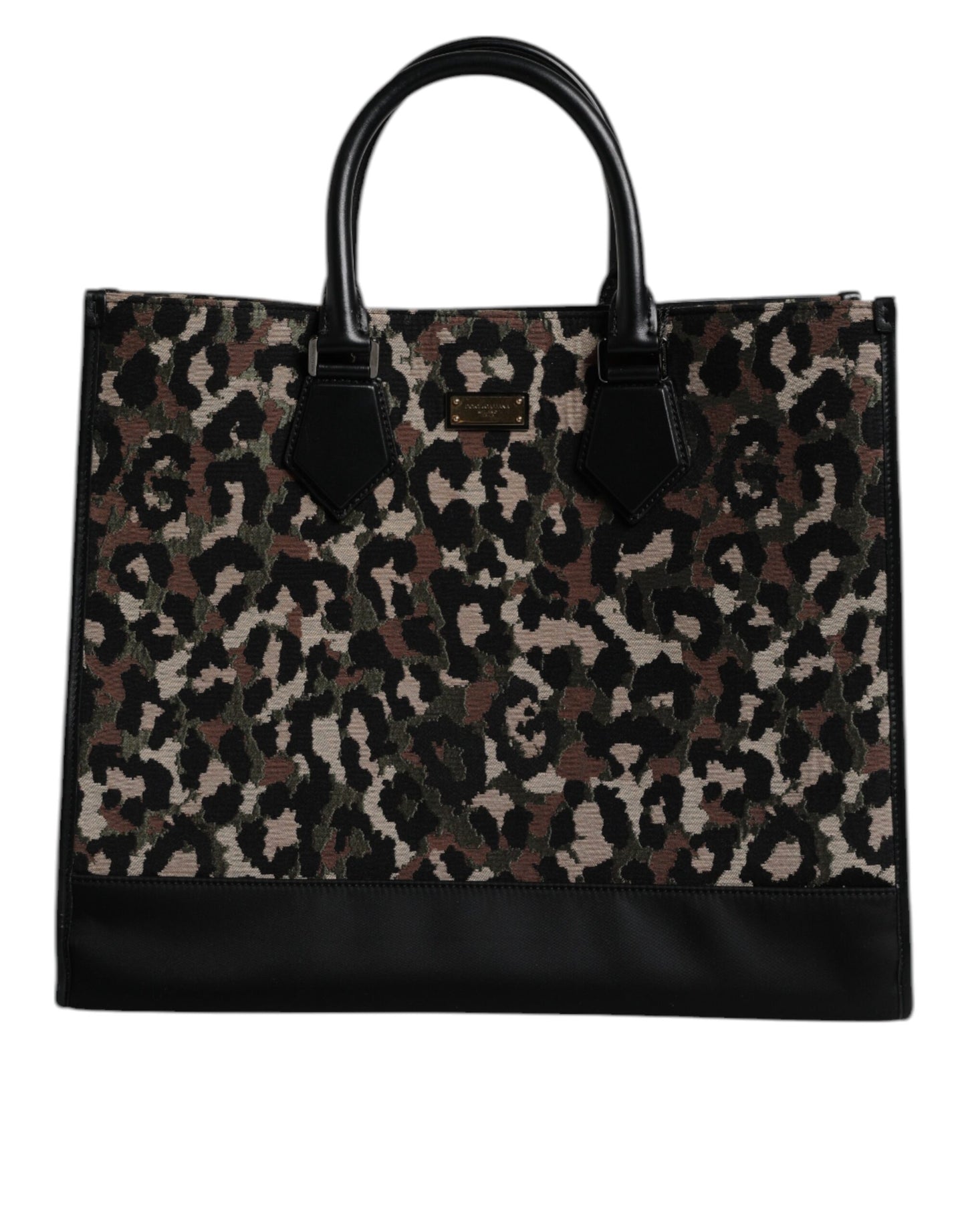 Multicolor Leopard Shopping Tote Shoulder Bag