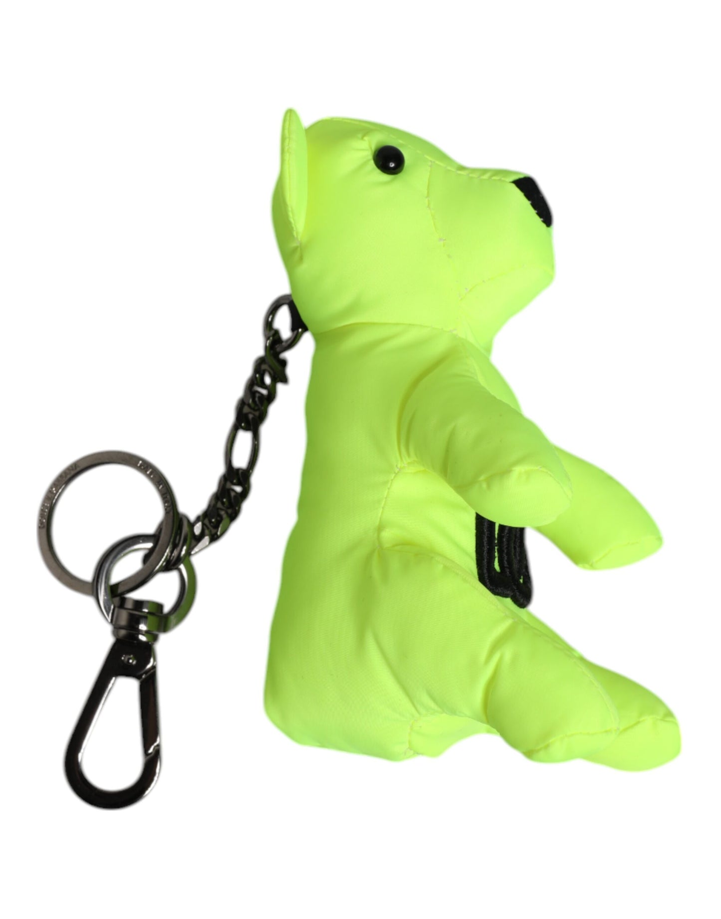 Green Bear Embroidered Logo Keychain Clasp Keyring