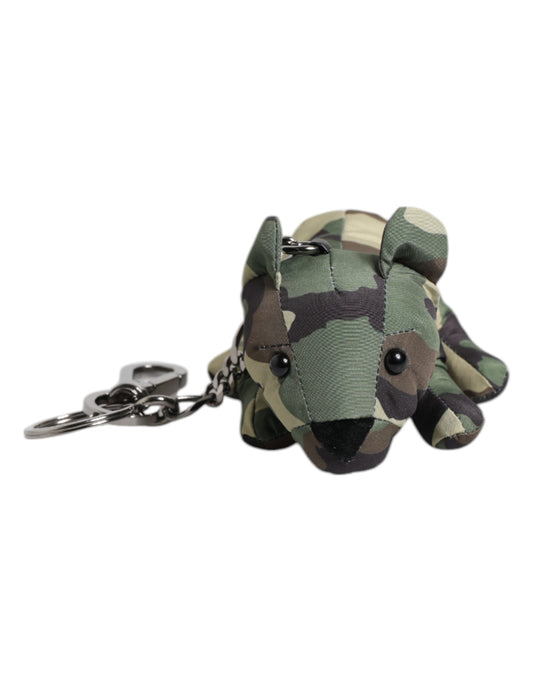 Multicolor Camouflage Animal Silhouette Keychain Keyring