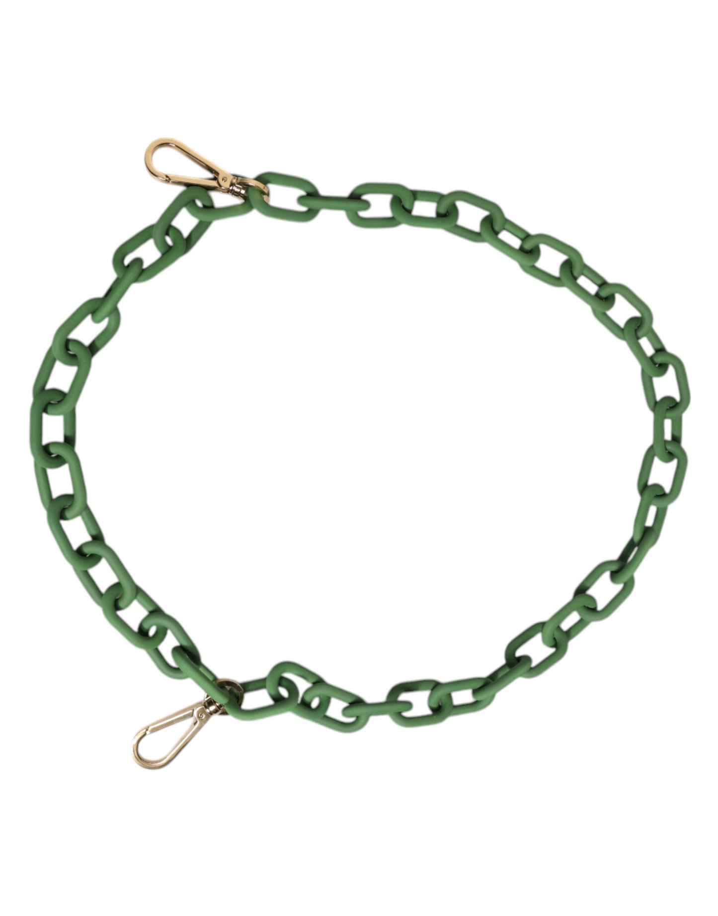 Green Plexy Acrylic Chunky Gold Hardware Wallet Chain