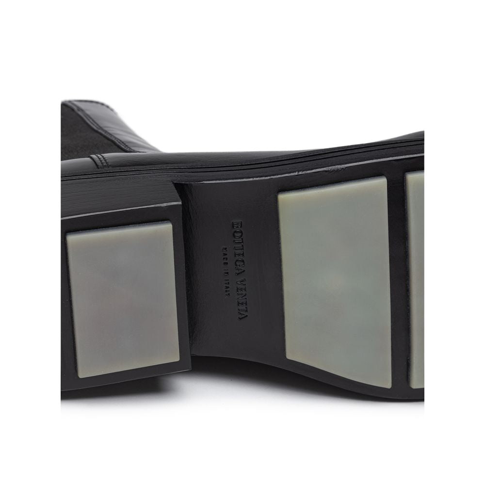 Black Leather Chelsea Boots