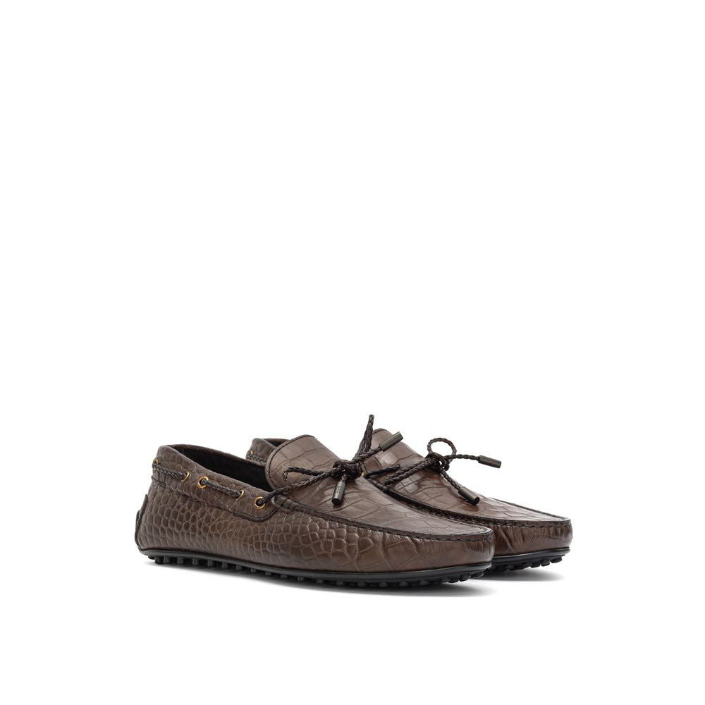 Brown Leather Moccassin