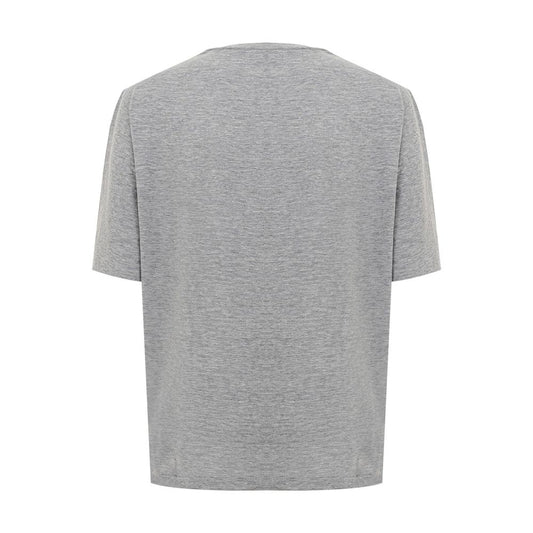 Elegant Gray Cotton Top for Women