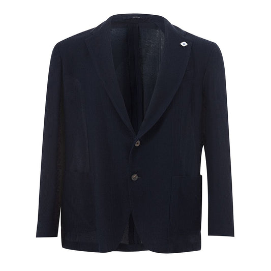 Blue Cotton Blazer