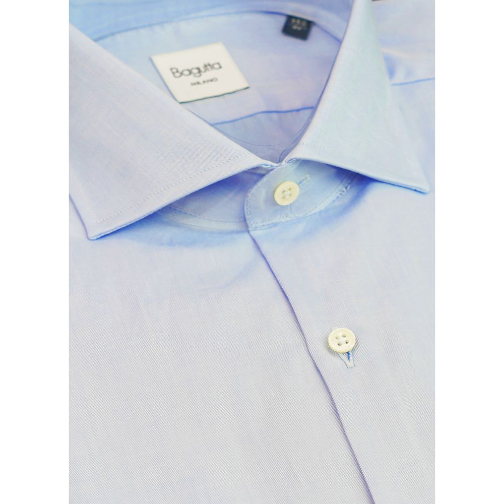 Light Blue Cotton Men Shirt