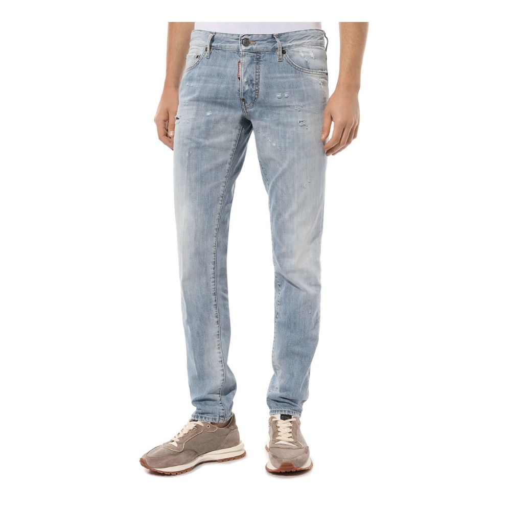 Blue Cotton Men Jeans