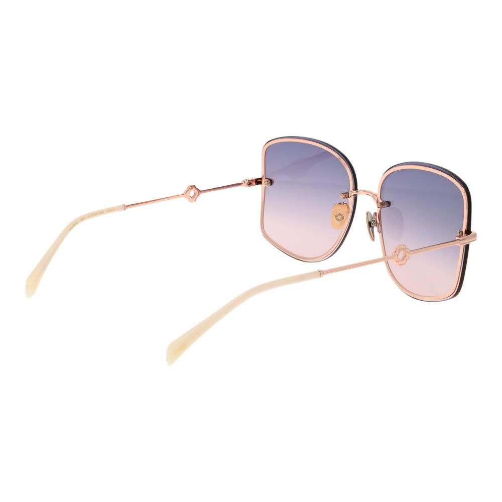 Rose Gold Metal Sunglasses