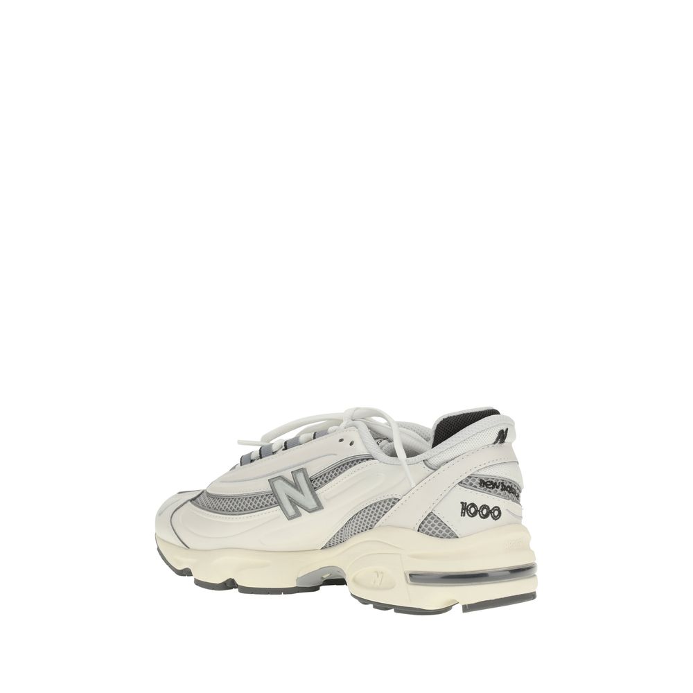 White Polyamide Athletic Sneakers