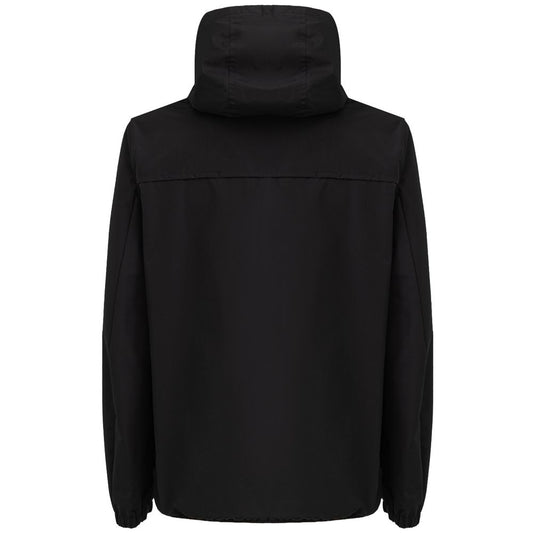 Black Polyester Shell Jacket