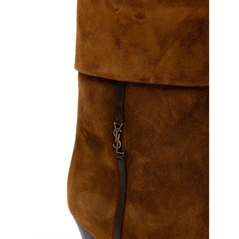 Brown Suede Leather Ankle Boots