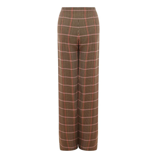 Elegant Brown Viscose Pants for Women