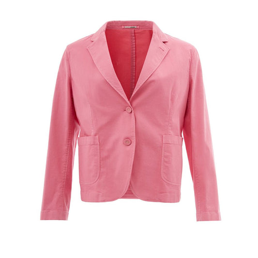 Elegant Pink Cotton Jacket for Her