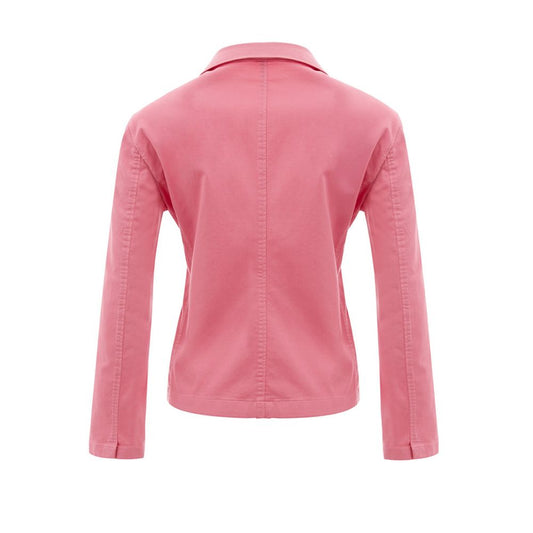 Elegant Pink Cotton Jacket for Her