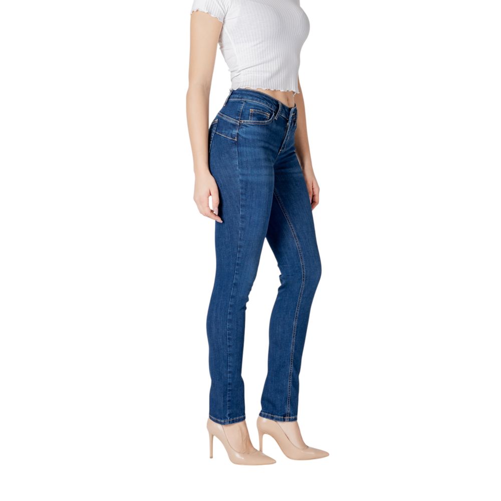 Blue Cotton Mom Jeans