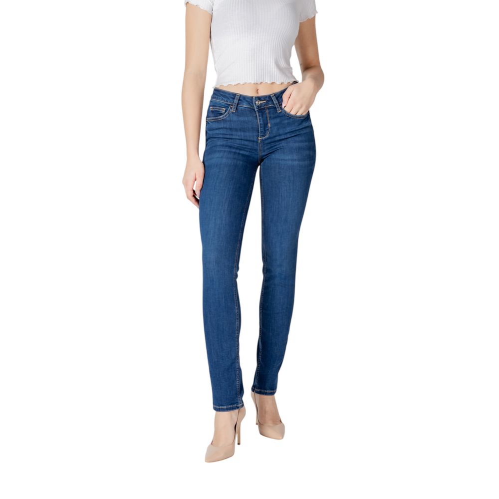 Blue Cotton Mom Jeans
