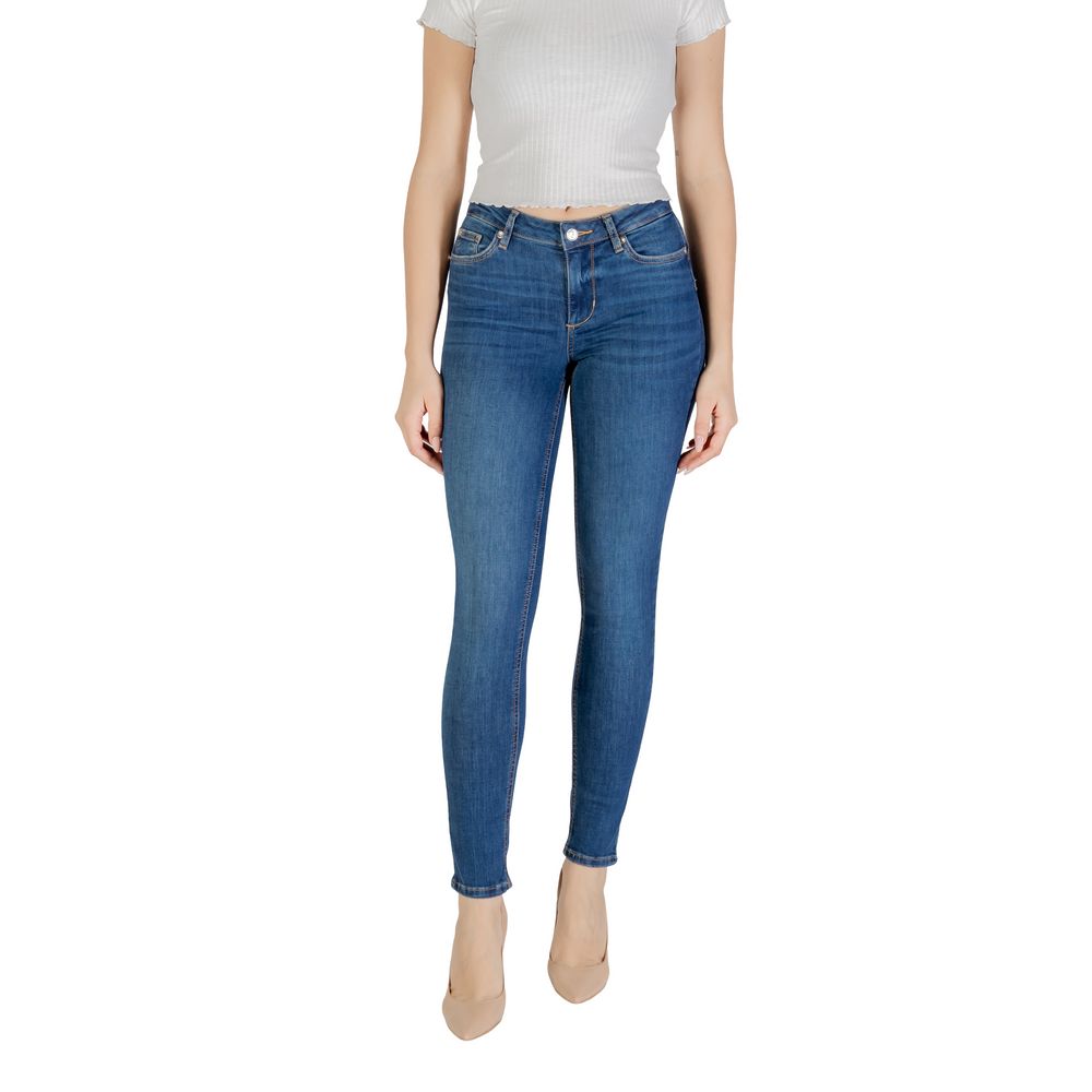 Blue Cotton Skinny Jean