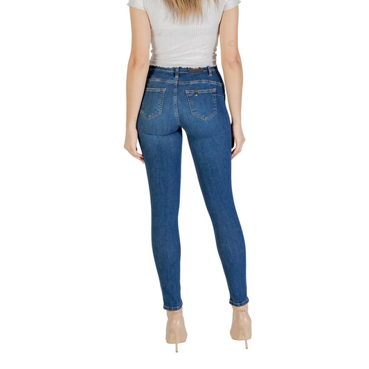 Blue Cotton Skinny Jean