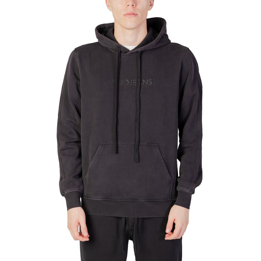 Black Cotton Hoodie