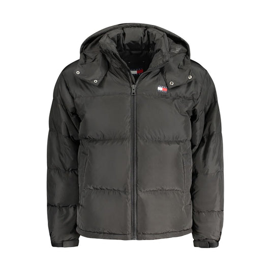 Black Recycled Polyester Men Jacket