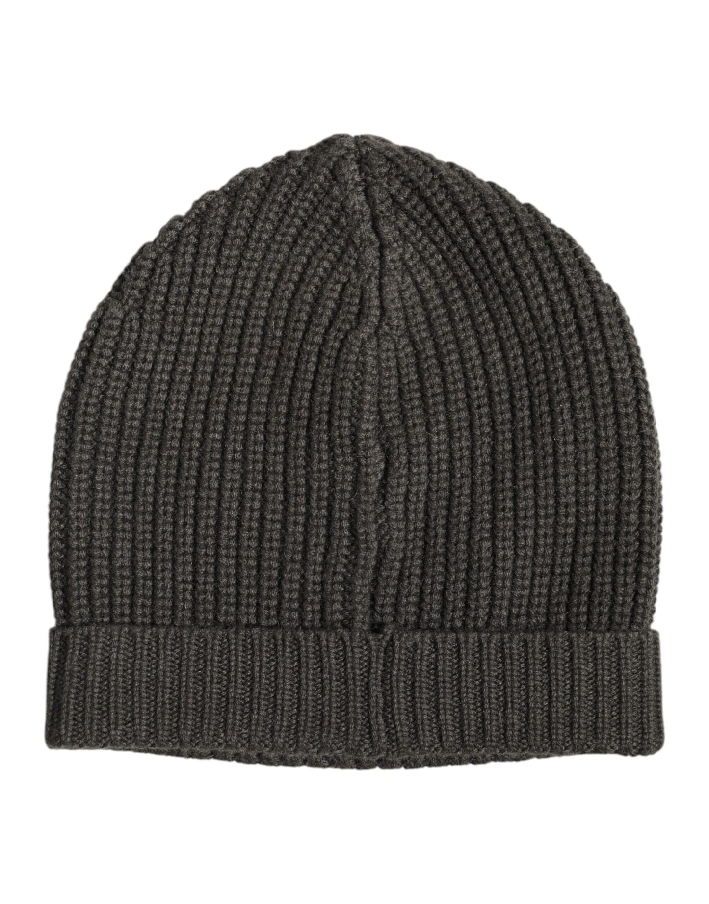 Dark Gray Cashmere Knit Winter Beanie Hat