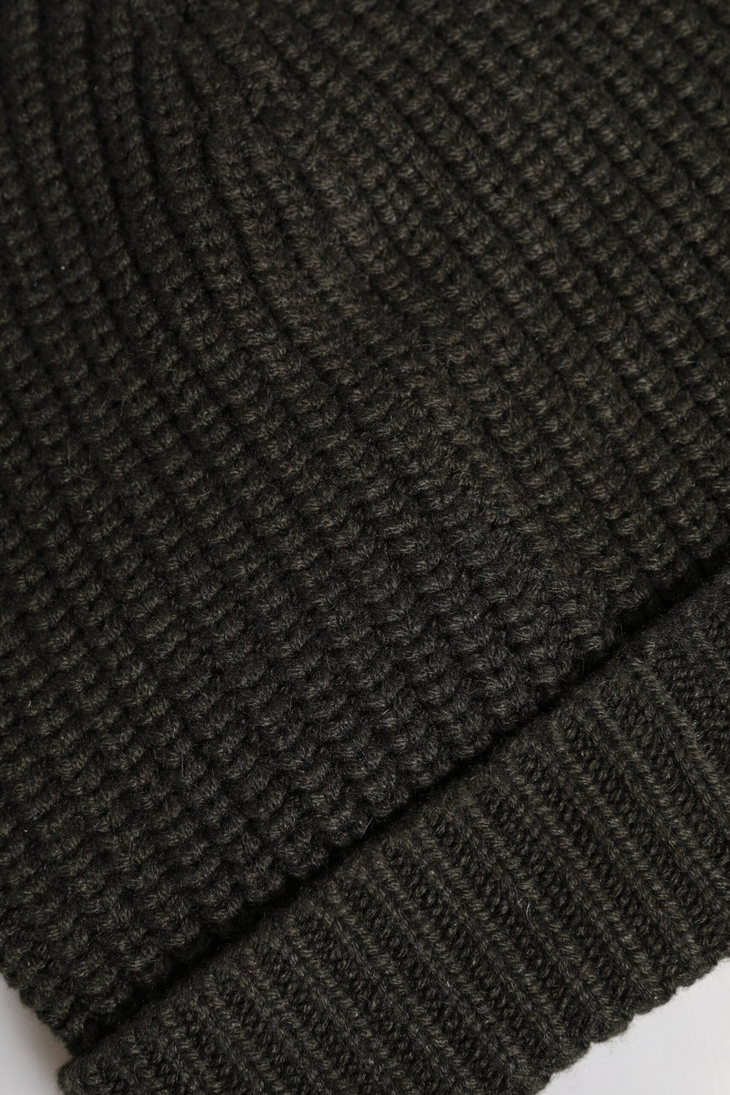Dark Gray Cashmere Knit Winter Beanie Hat