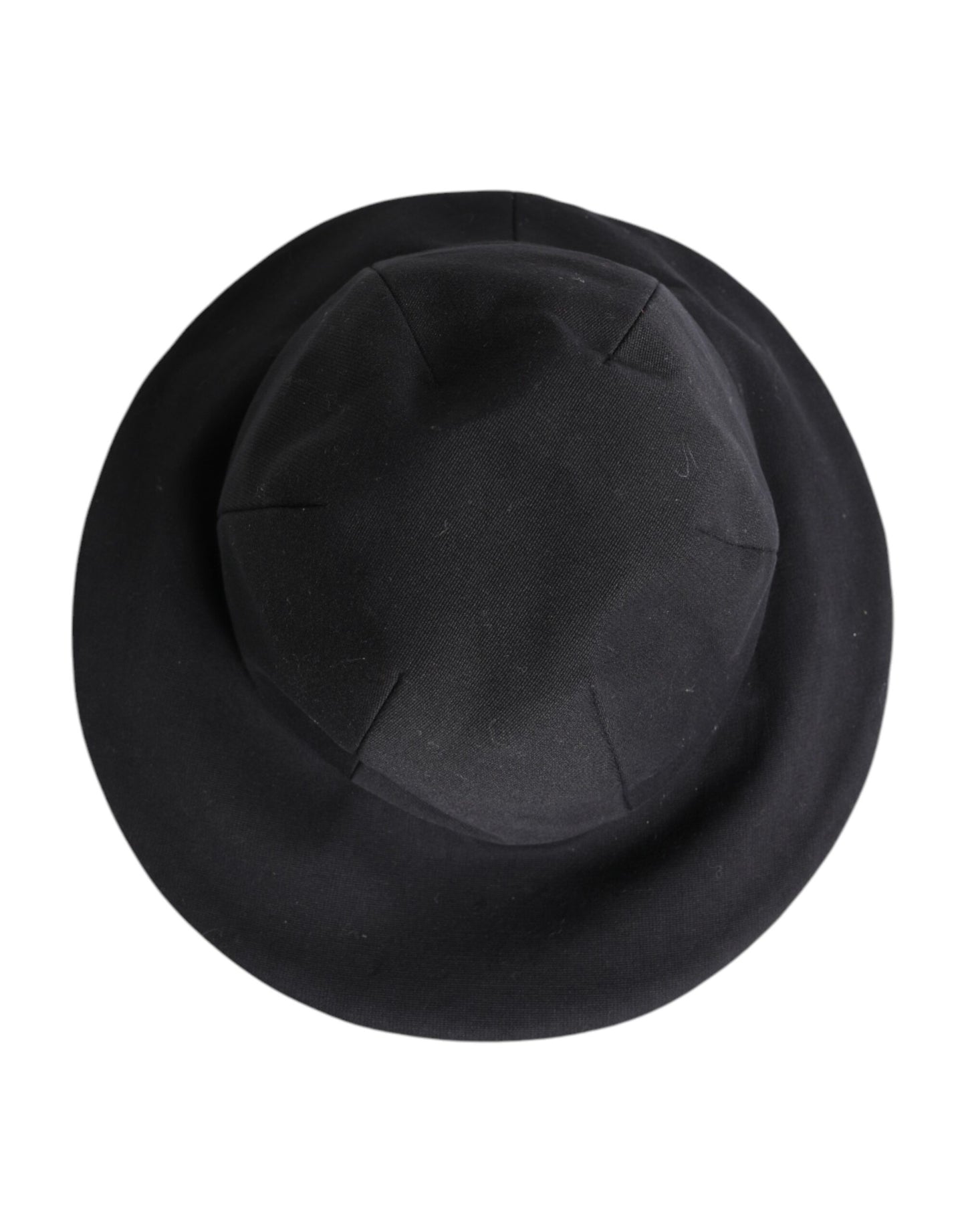 Black Cotton Wide Brim Bucket Hat